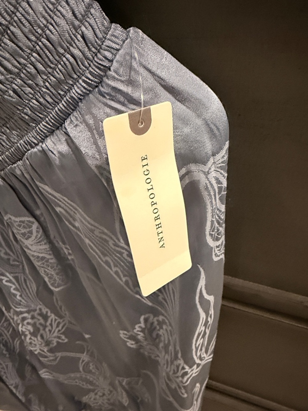 Anthropologie Dusty Blue Floral Harem - Picture 2 of 9